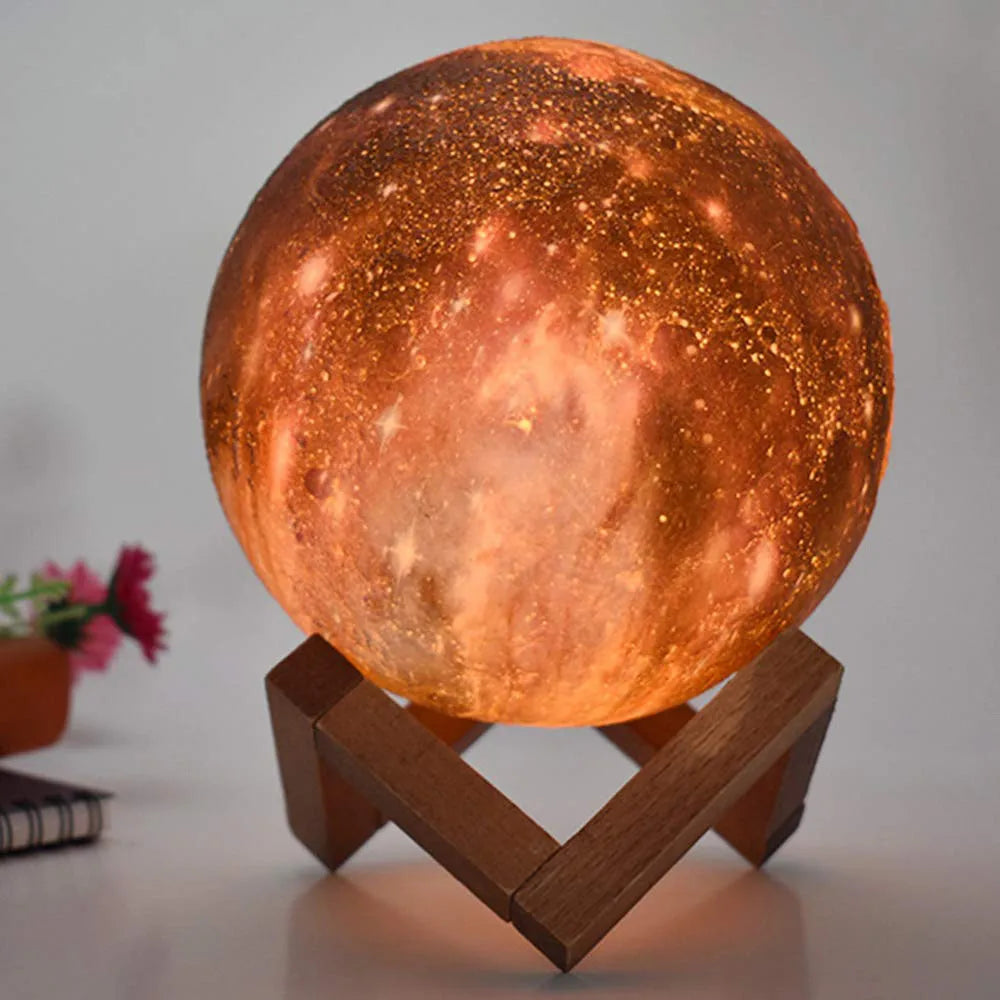 Rechargeable Moon Lamp - 16 Color Touch & Remote Control