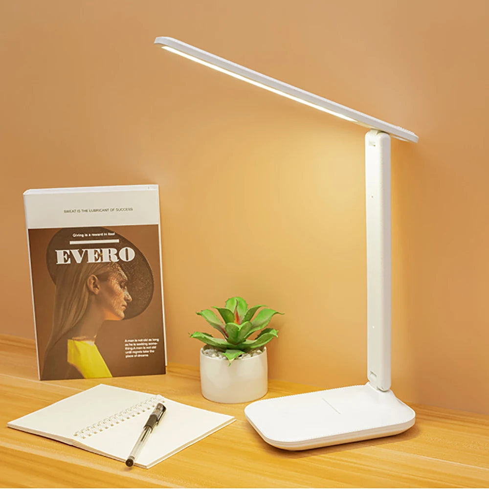 Dimmable LED Desk Lamp - USB Charge & Eye-Friendly