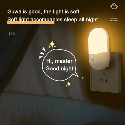 Plug-In LED Night Light - Eye Protection for Baby & Bedroom