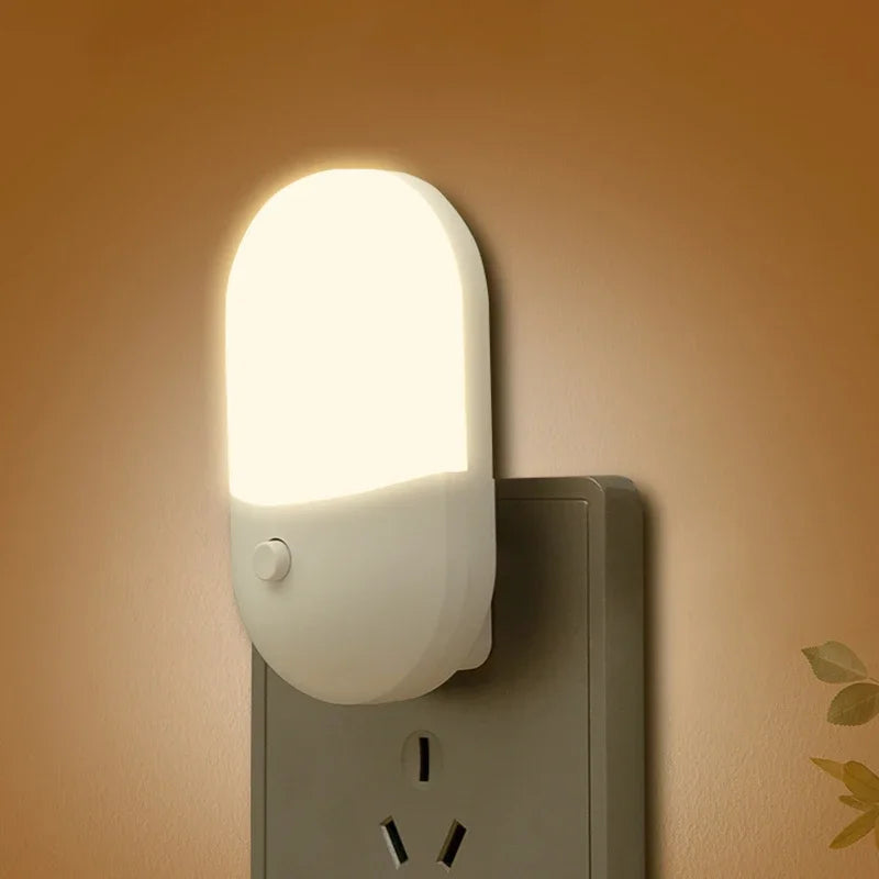 Plug-In LED Night Light - Eye Protection for Baby & Bedroom