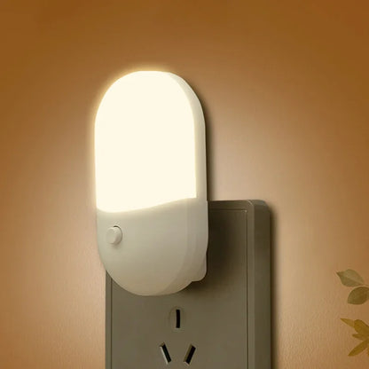Plug-In LED Night Light - Eye Protection for Baby & Bedroom
