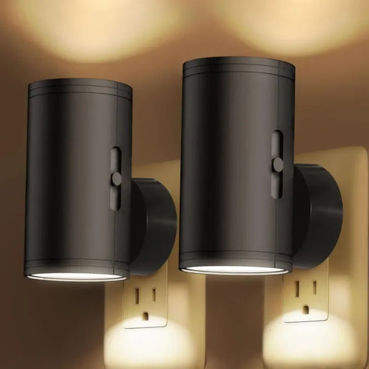 Cylindrical LED Night Light: Sensor Wall Lamp for Hallway