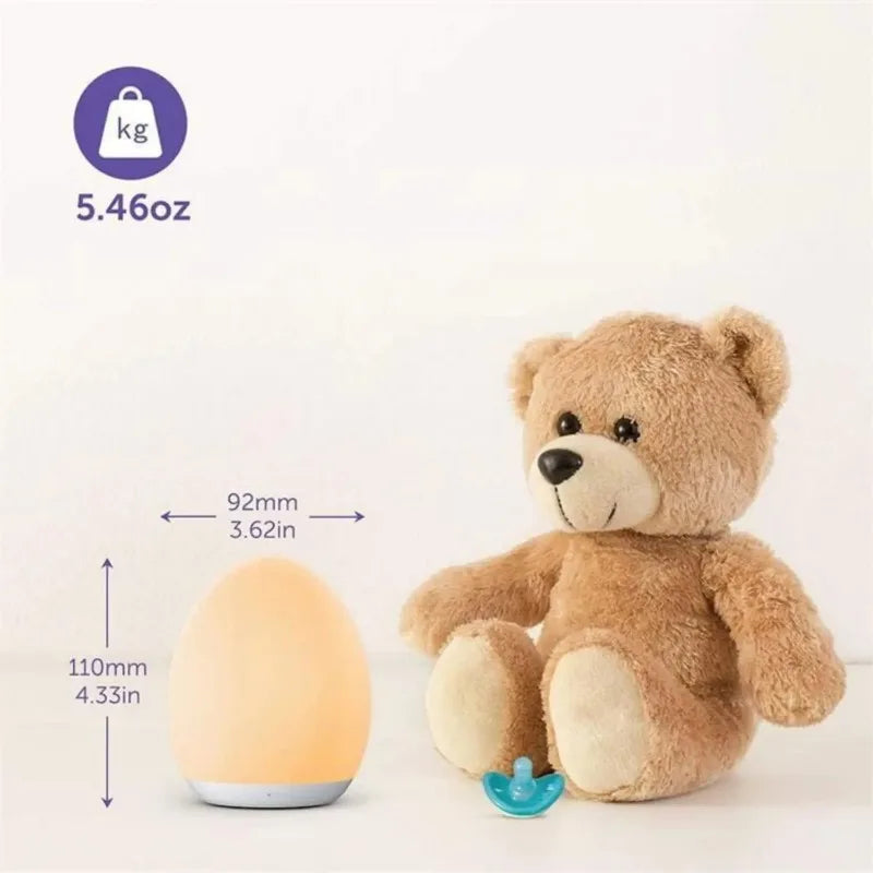 7-Color RGB Night Lamp: Touch Dimmable & USB Rechargeable