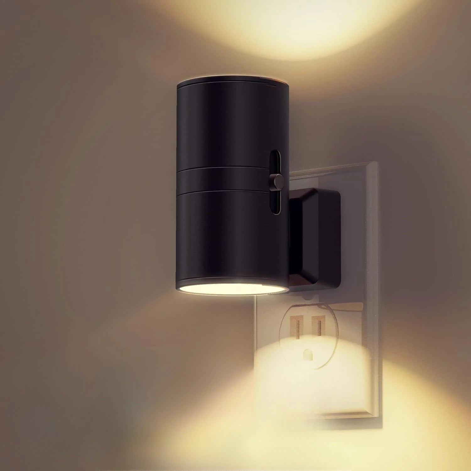 Cylindrical LED Night Light: Sensor Wall Lamp for Hallway